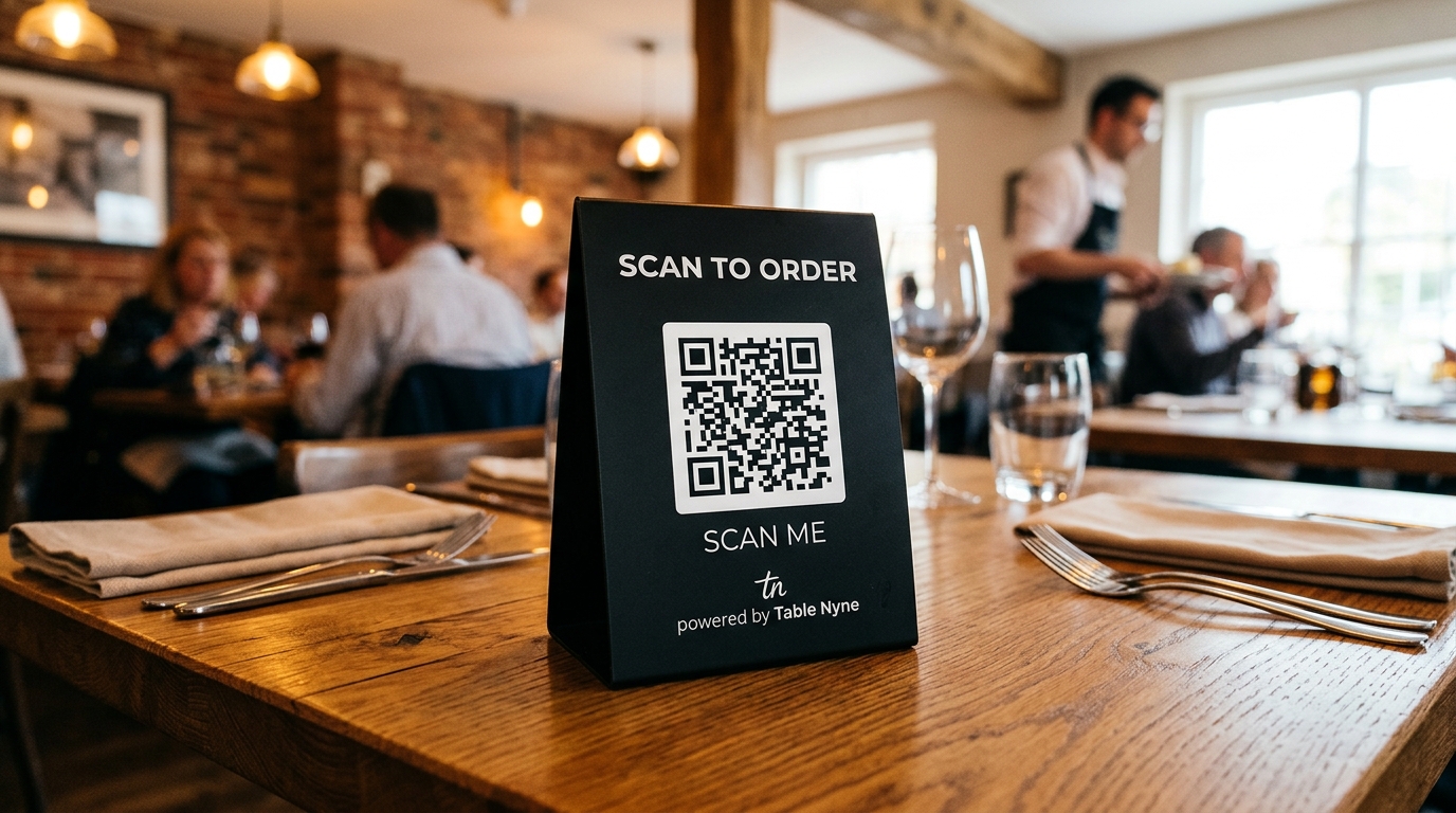 QR Menus Table Tent